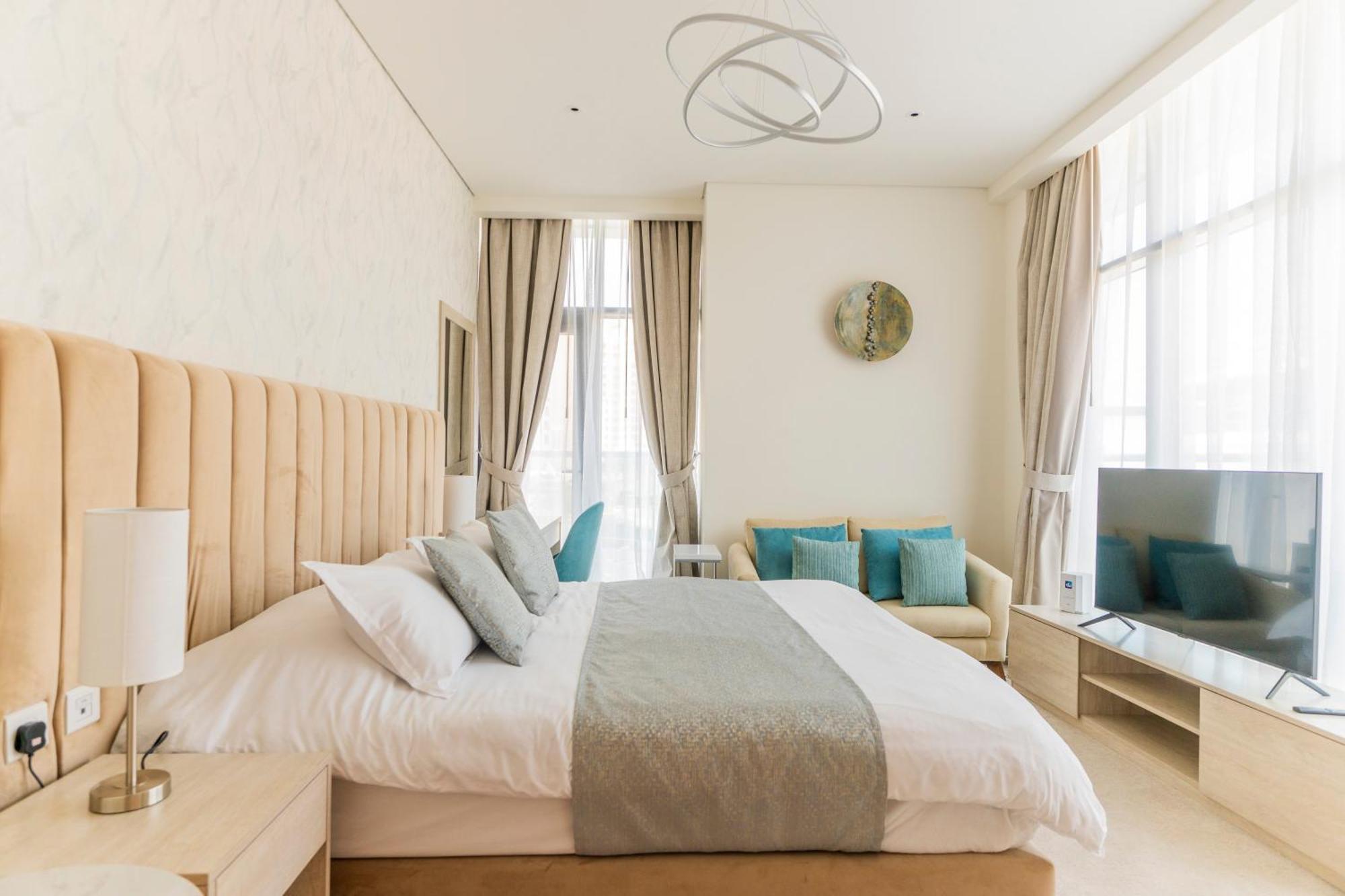 Studio With Private Beach Access At Palm Jumeirah Dubái Exterior foto