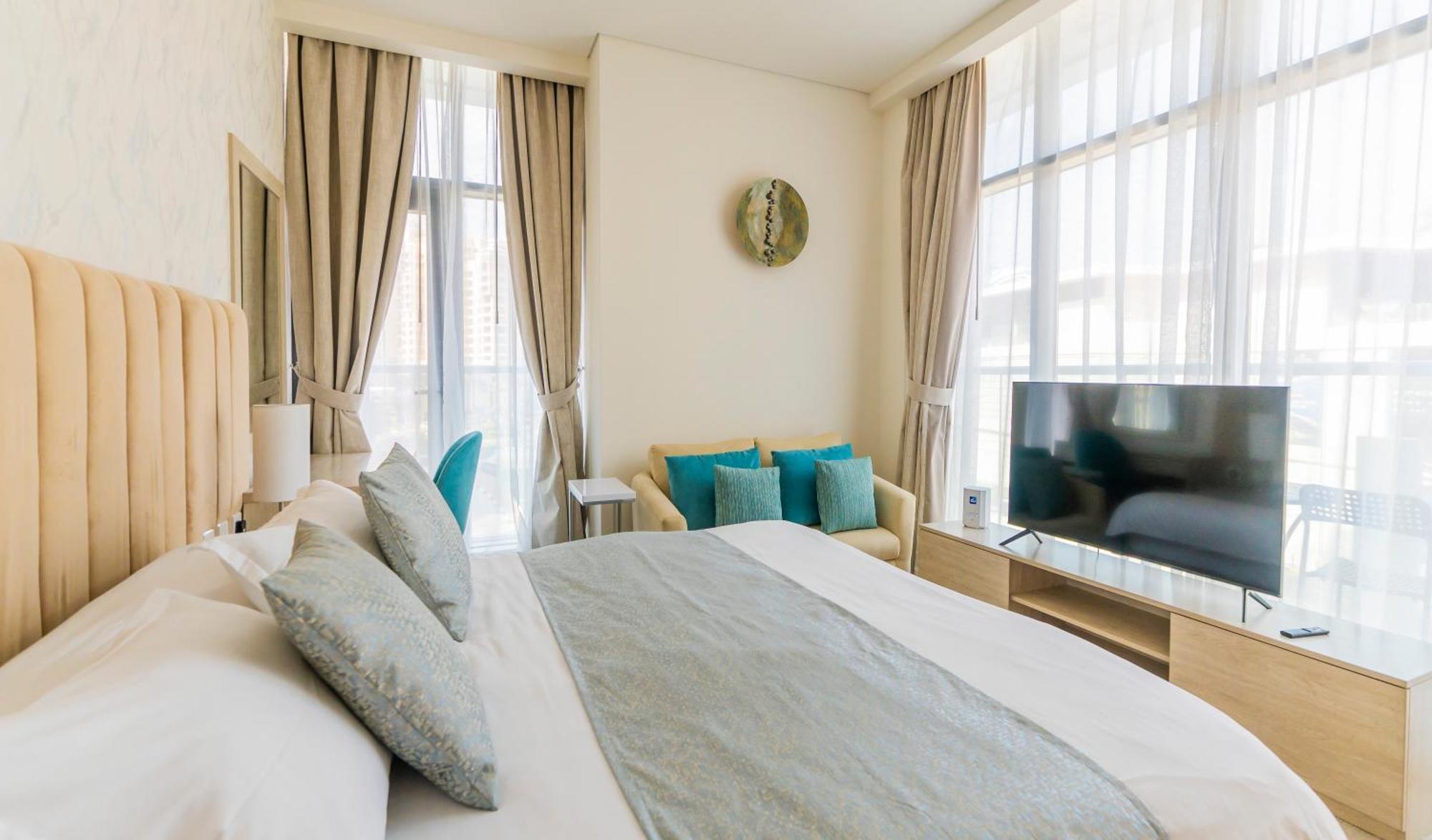 Studio With Private Beach Access At Palm Jumeirah Dubái Exterior foto
